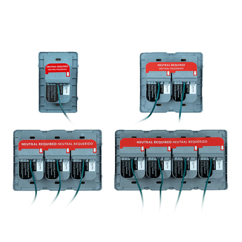 Quick Wire Connector™ (Backplate) & Faceplate with Single-Pole Simple Rocker Switch