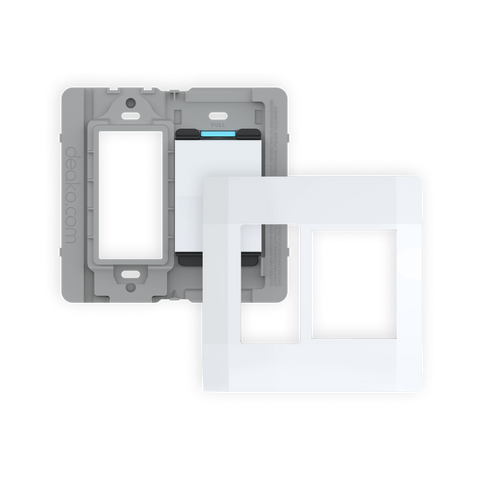 Connector™ (Backplate) with Outlet & Faceplate with Single-Pole Simple Rocker Switch