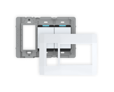 Connector™ (Backplate) with Outlet with Single-Pole Simple Rocker Switch