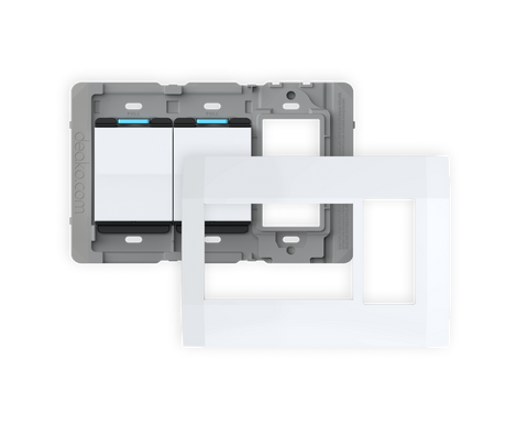 Connector™ (Backplate) with Outlet with Single-Pole Simple Rocker Switch