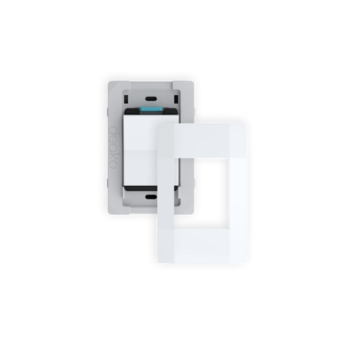 Quick Wire Connector™ (Backplate) & Faceplate with Single-Pole Simple Rocker Switch