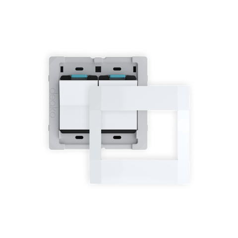 Quick Wire Connector™ (Backplate) & Faceplate with Single-Pole Simple Rocker Switch