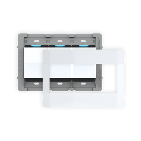 Universal Connector™ (Backplate) & Faceplate with Single-Pole Simple Rocker Switch