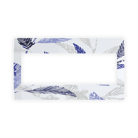 Deako Blue Grey Feather Faceplate