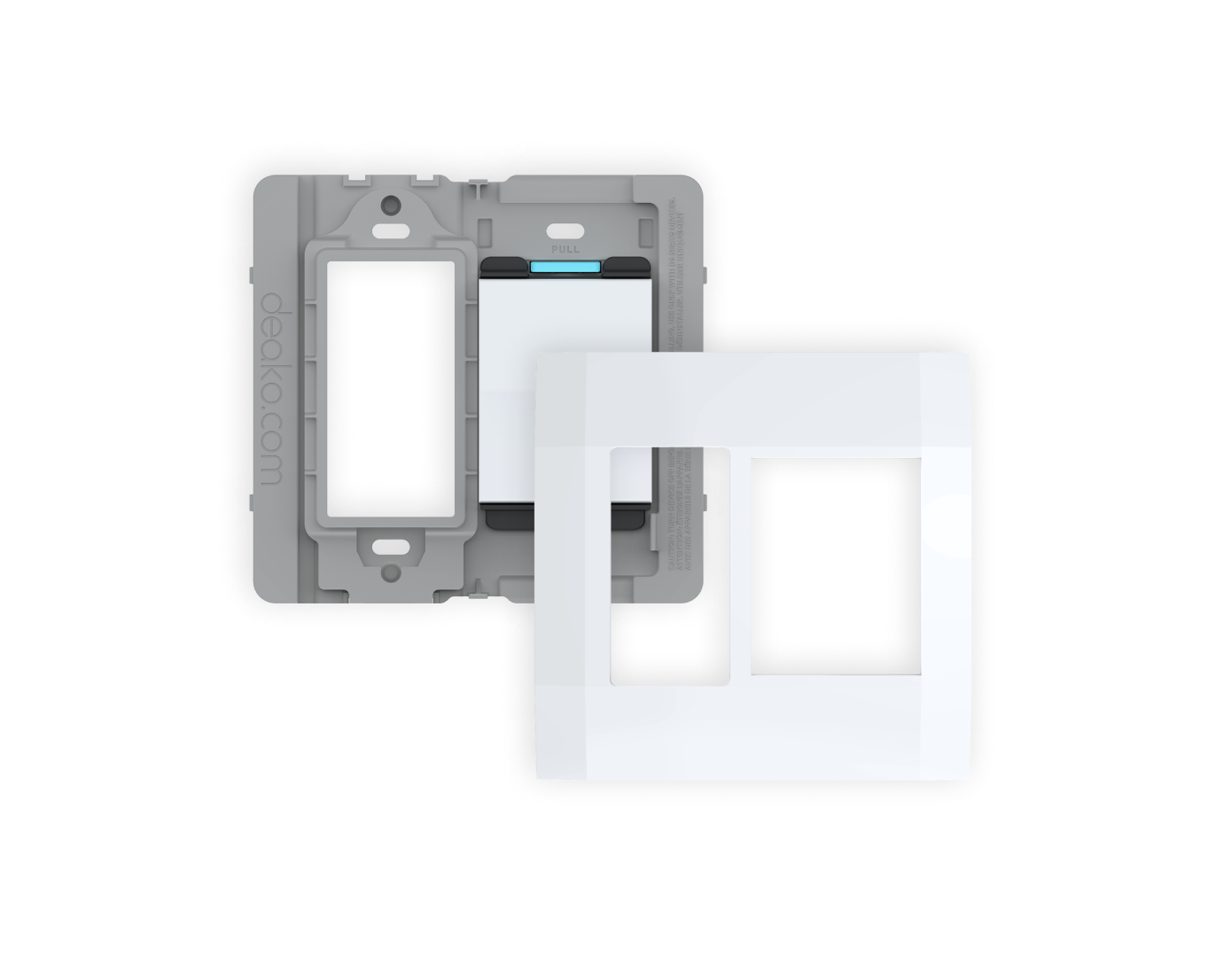 Connector (Backplate) with Outlet with Single-Pole Simple Rocker Switc ...