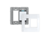 Backplate with Outlet with Single-Pole Simple Rocker Switch