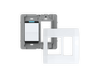 Backplate with Outlet with Single-Pole Simple Rocker Switch