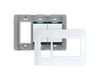 Backplate with Outlet with Single-Pole Simple Rocker Switch