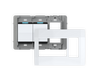 Backplate with Outlet with Single-Pole Simple Rocker Switch