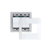 Quick Wire Backplate & Faceplate with Single-Pole Simple Rocker Switch