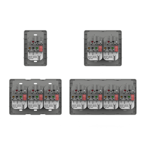 Universal Backplate & Faceplate with Single-Pole Simple Rocker Switch