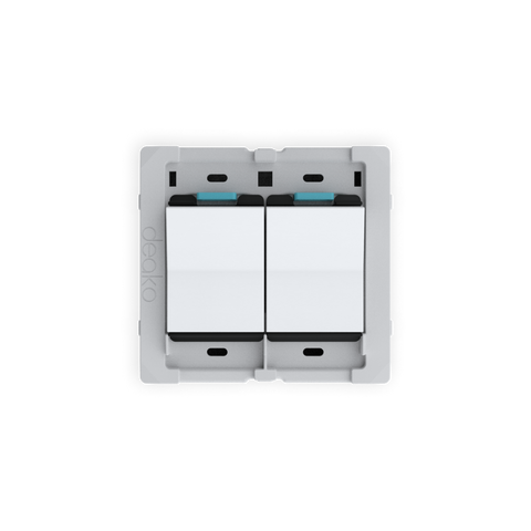 Universal Backplate with Single Pole Simple Rocker Switch