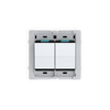 Universal Backplate with Single Pole Simple Rocker Switch