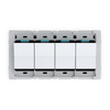 Universal Backplate with Single Pole Simple Rocker Switch
