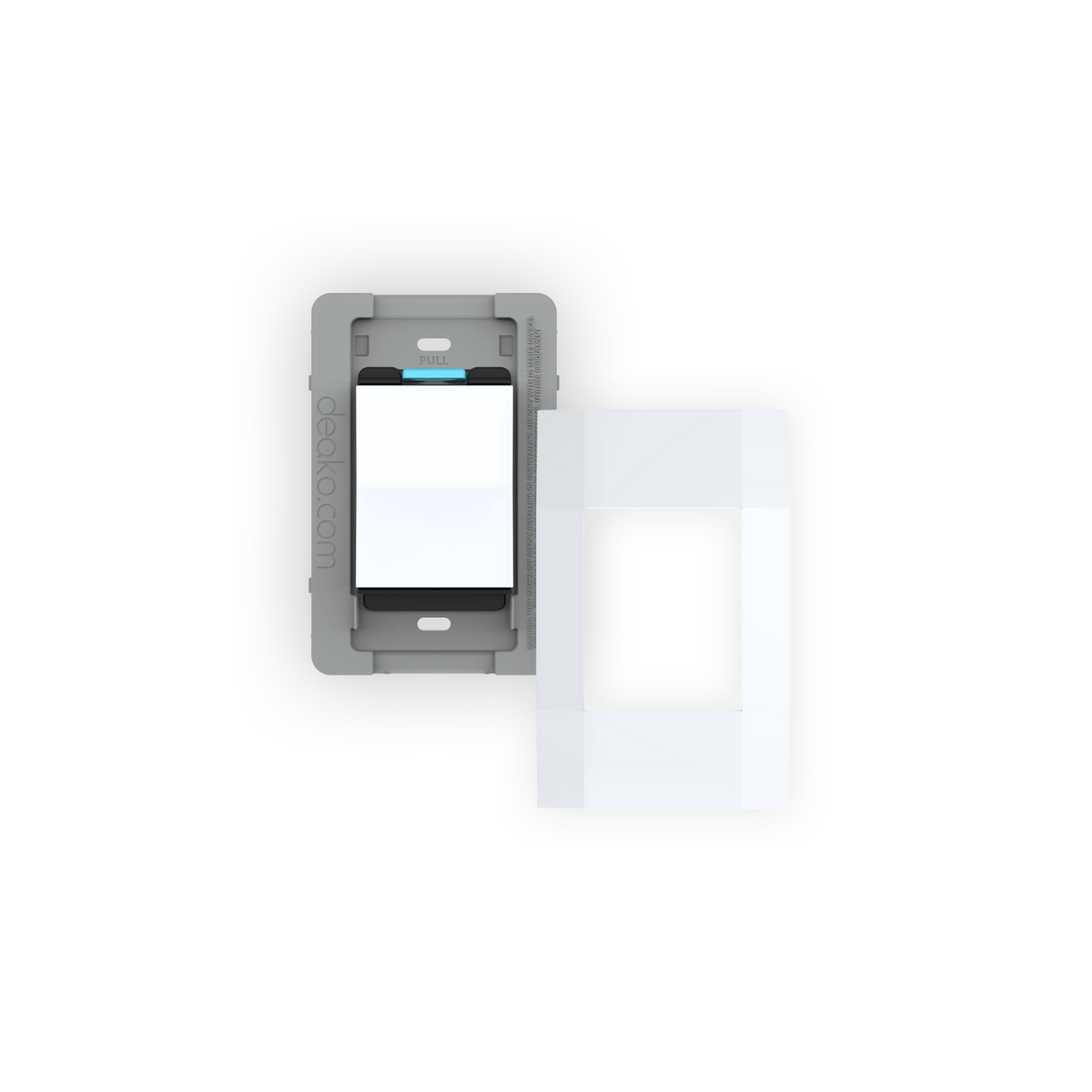 Universal Backplate & Faceplate with Single-Pole Simple Rocker Switch ...