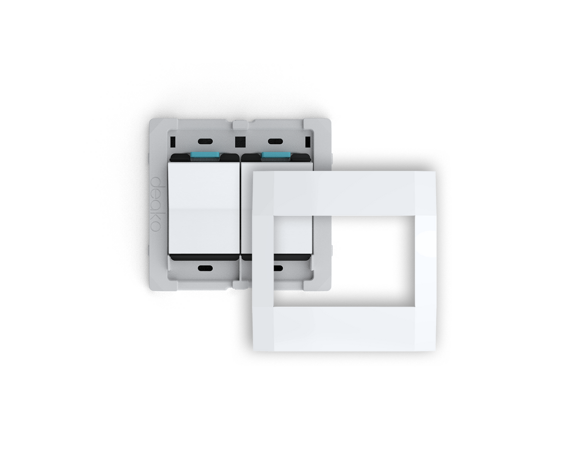 Quick Wire Backplate & Faceplate with Single Pole Simple Rocker Switch ...